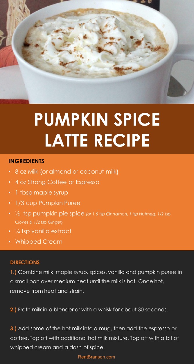 The Best Pumpkin Spice Latte Recipe - Rent Branson The Best Pumpkin Spice Latte Recipe - Rent Branson